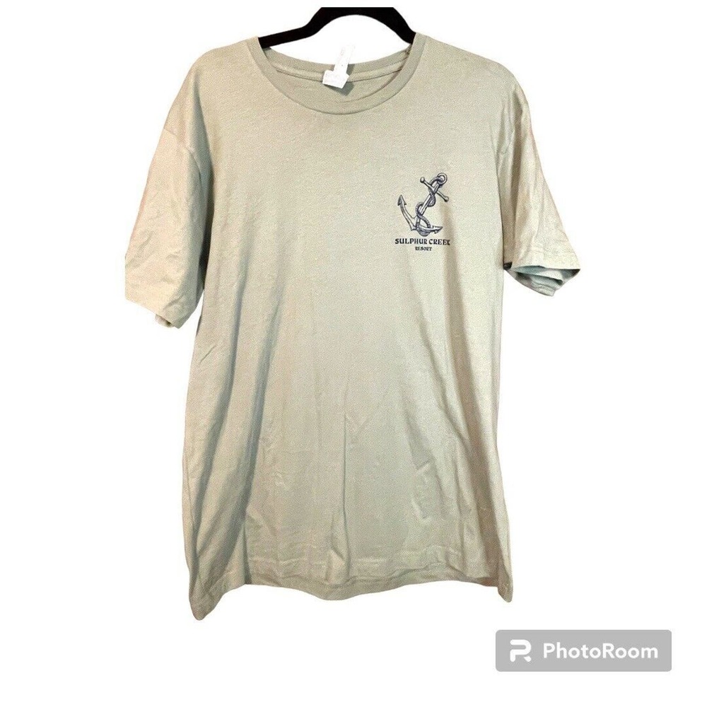 Sulphur Creek Resport Dalehollow Lake Graphic T-Shirt Size Large Sage‎ Green
